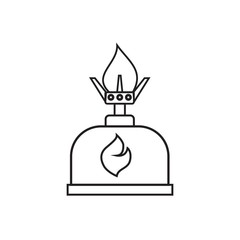 Camping stove, Furnace travel, Tourist heater icon.