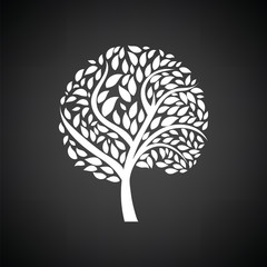 Ecological tree leaves icon