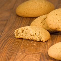Image of oatmeal cookies close-up