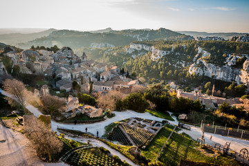 Vue du village depuis le château des Baux de Provence