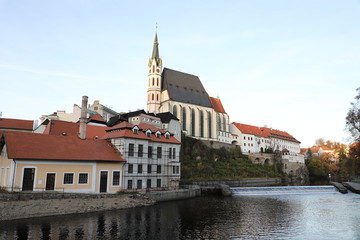 Naklejka premium cesky Krumlov in czech repbilc