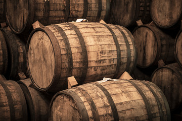 Wine barrels