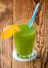 Lemon Fresh fruit cocktail in a glass