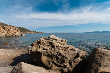 Fototapeta na wymiar Isola del Giglio, panorama marino