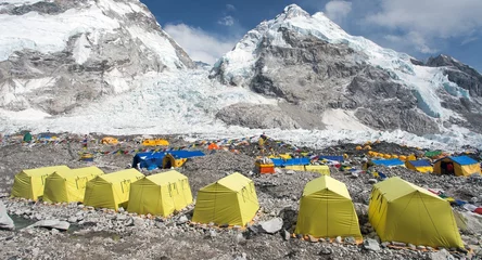 Muurstickers View from Mount Everest base camp © Daniel Prudek