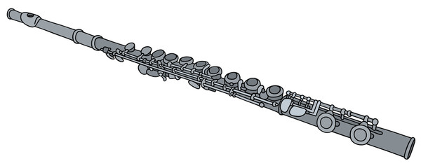 Hand drawing of a classic flute