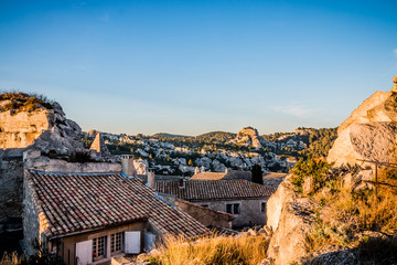 Vue du village depuis le château des Baux de Provence