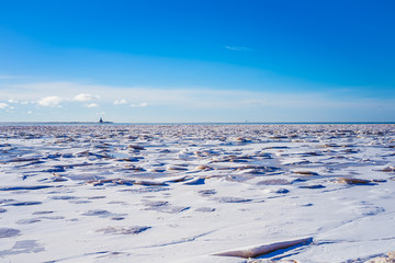 Ice pack along the shores of Prince Edward Island, Canada.