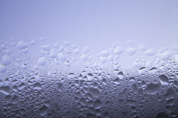 water drops on glass