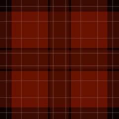 seamless red, brown, black tartan - white stripes