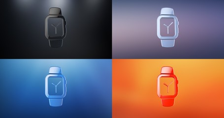 Smart Watch 3d Icon