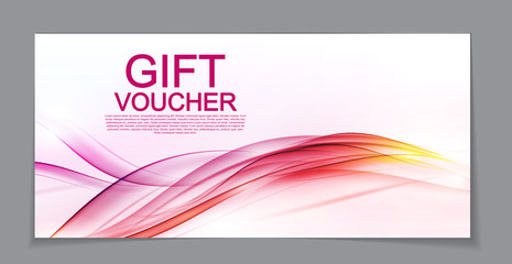 Naklejka premium Gift Voucher Template for Discount Coupon Vector Illustration