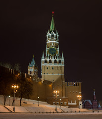 Fototapeta na wymiar Spasskaya Tower, Moscow, Russia