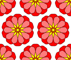 Abstract flower pattern