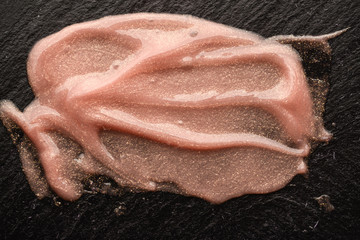 Lipstick, cosmetic product for painting and protection of lips.