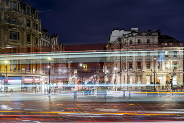 Trafalgar square in London