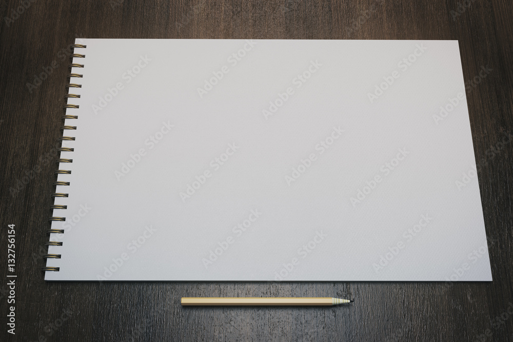 Aufkleber empty white notepad