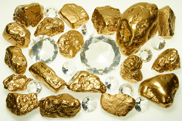 Gold und Diamanten