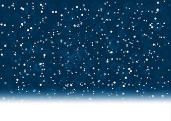 Falling snow background. vector illustration