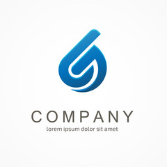 Logo design abstract progress vector template