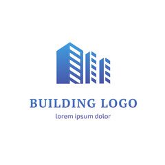 Logo design building vector template