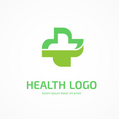 Logo design abstract medical vector template