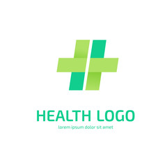 Obraz premium Logo design abstract medical vector template