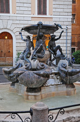 Roma, la fontana delle tartarughe