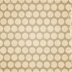 Brown background with circles, swirl pattern .