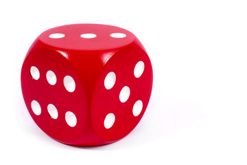 Single Red Dice