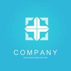 Logo design abstract medical vector template