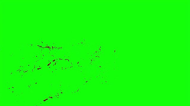 Hd Blood Burst Slow Motion (Green Screen) 147