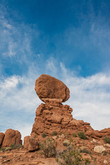 Fototapeta na wymiar Balancing Rock in Arches National Park Utah 