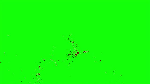 Hd Blood Burst Slow Motion (Green Screen) 193