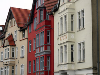 Fototapeta na wymiar Altbaufassaden Bielefeld