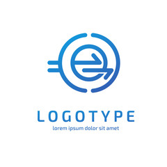 Logo abstract design arrow vector template