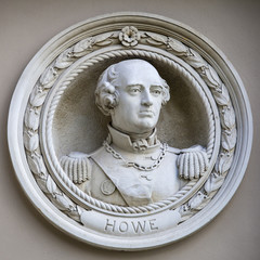 Officer Richard Howe Medallion Bust in Greenwich
