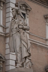 Ciro Menotti statue, italian patriot,  Piazza Roma, Modena