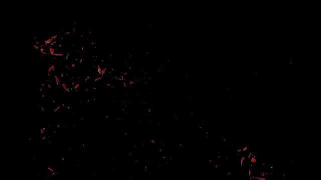 Hd Blood Burst Slow Motion (With Alpha) 112