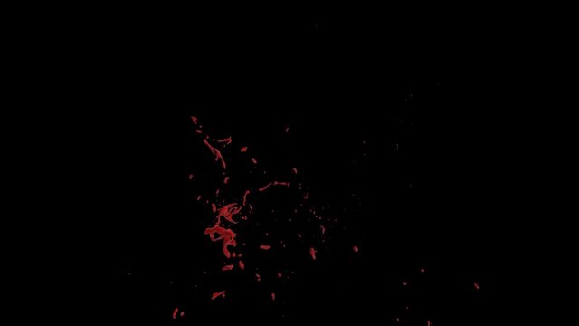 Hd Blood Burst Slow Motion (With Alpha) 168