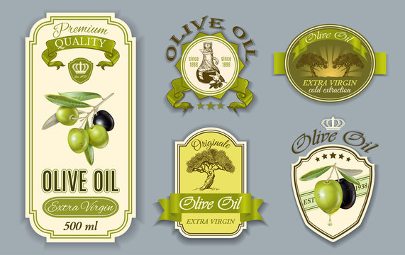 Oilve oil labels