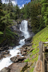 Fototapeta na wymiar the waterfall in the woods forest
