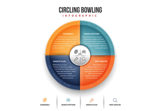 Four Section Circle Infographic 2