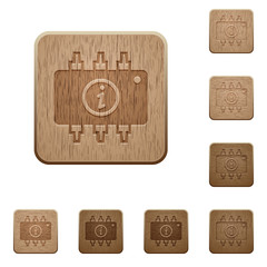 Hardware info wooden buttons
