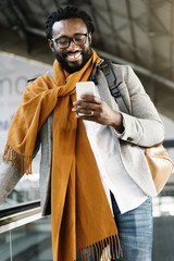 Businessman in the Train Station.