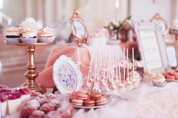 candy bar on wedding banquet