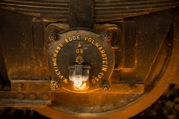 abstract metal retro wheel background 