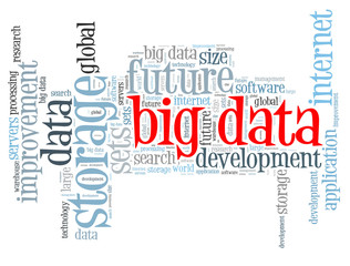 Big data word cloud