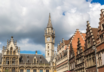 Fototapeta premium Clock tower in Gent