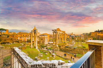 ancient ruins of the Roman Forum